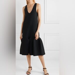 Tibi Fluted stretch-ponte dress
